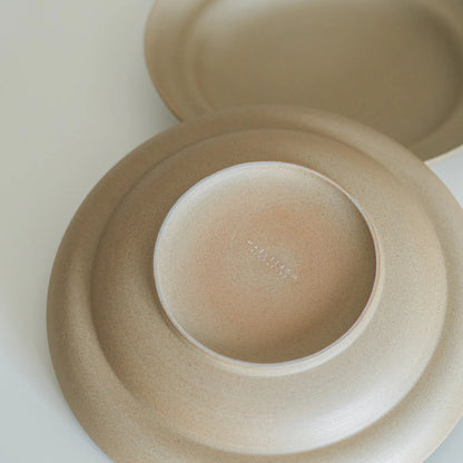 Brown Latte Rimmed Side Plate