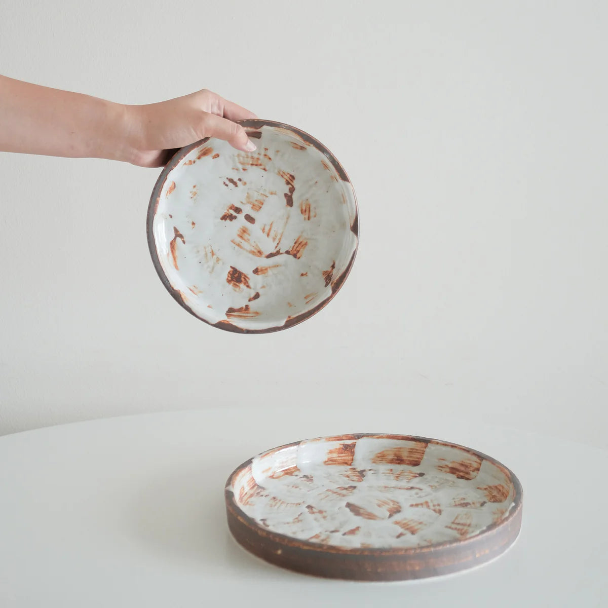 Brushed Sienna Raised Edge Side Plate