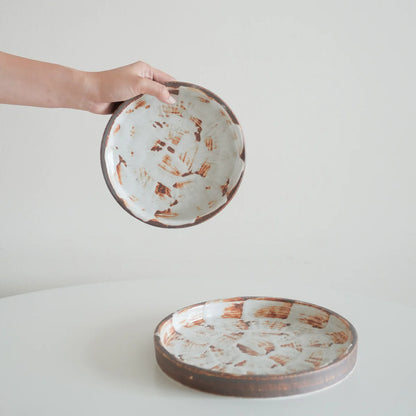 Brushed Sienna Raised Edge Side Plate