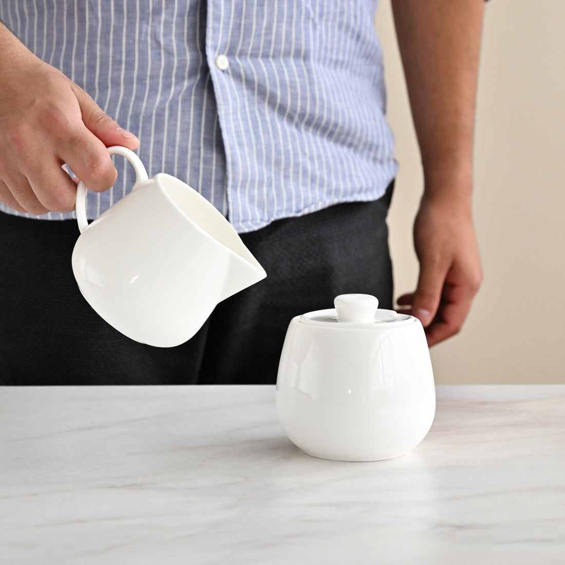Canvas Sugar and Creamer Set