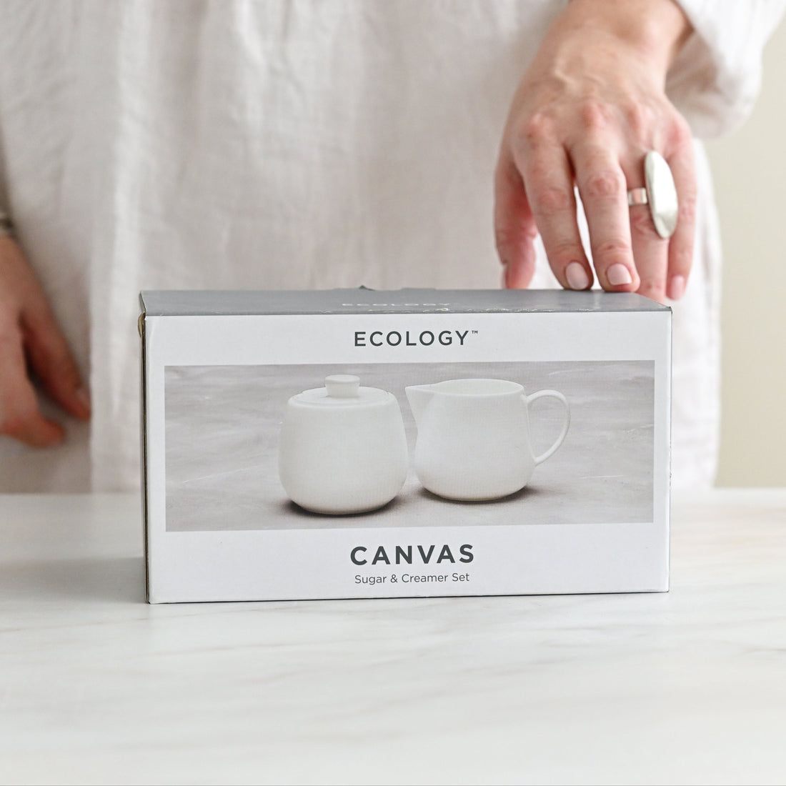 Canvas Sugar and Creamer Set 1