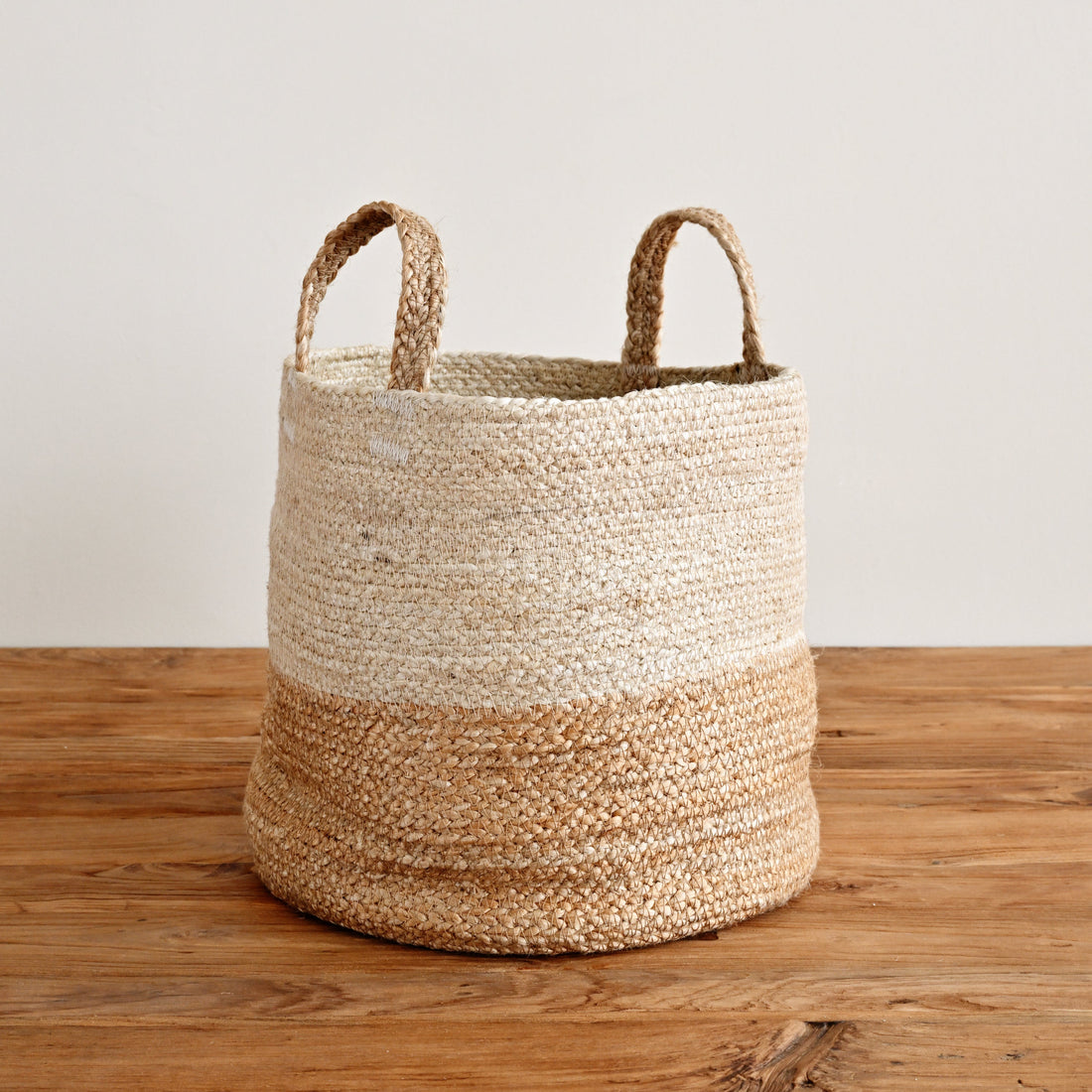 Coastal Jute Basket - White Natural 1