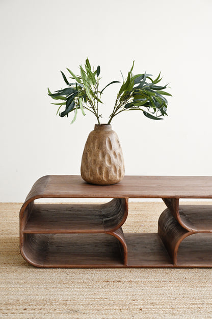 Conical Carved Vase