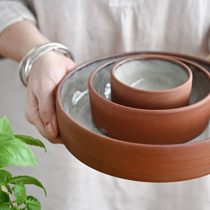Moonstone Grey Terracotta Bowl Small
