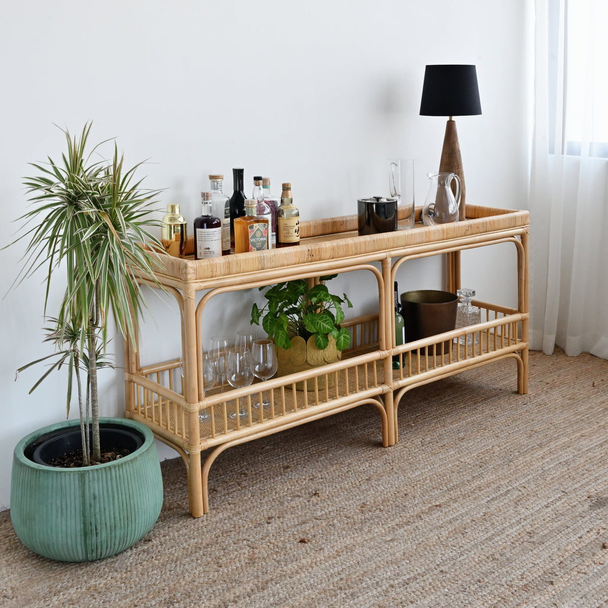 Modern Rattan Rattan Console - Contemporary Furniture in Singapore – Island Living