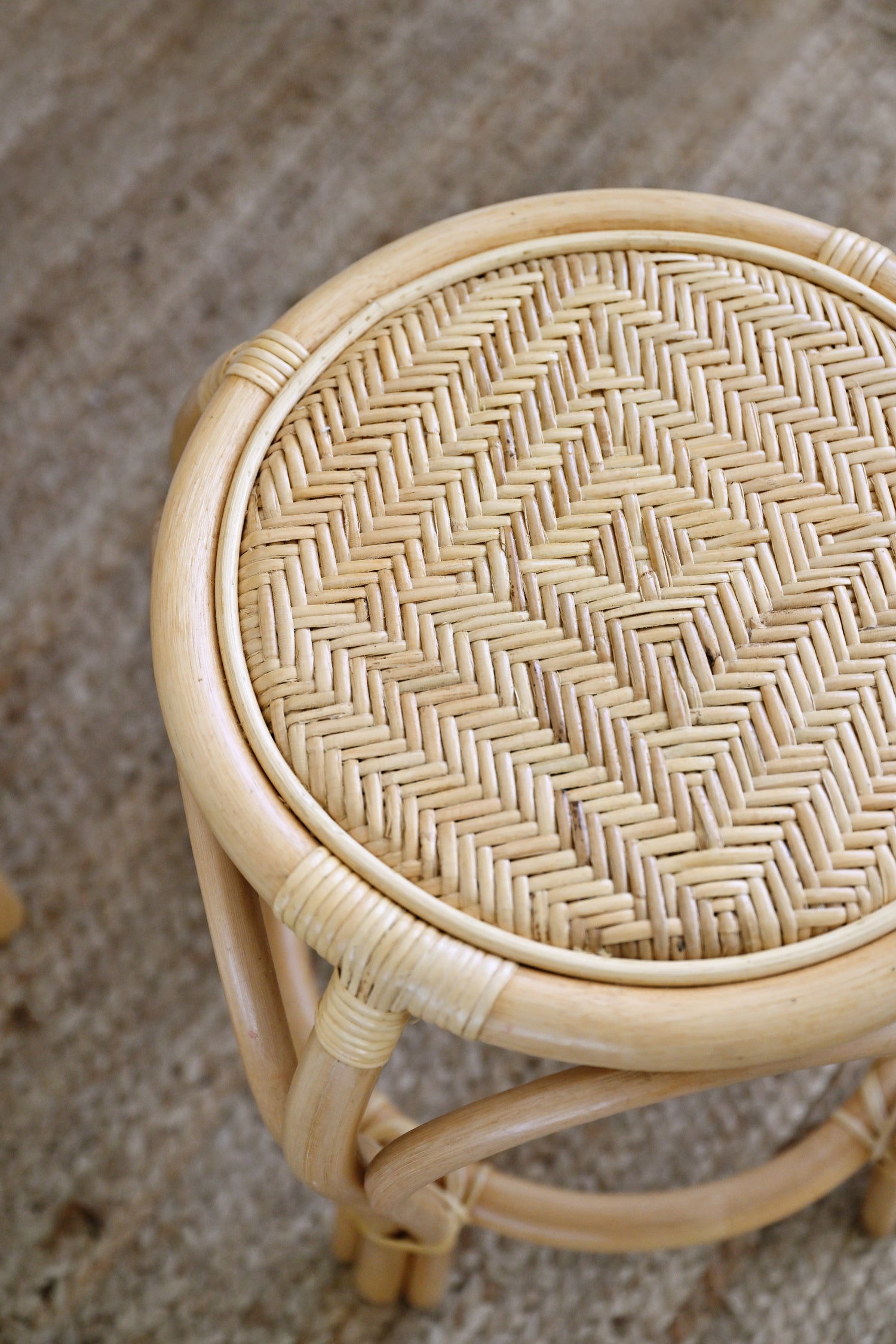 Junior Rattan Dressing Table with Stool