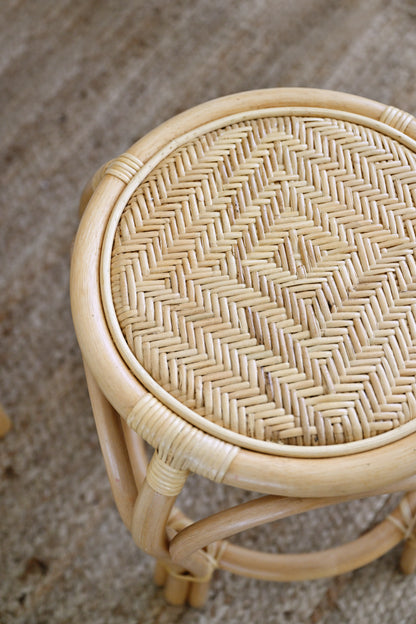 Junior Rattan Dressing Table with Stool