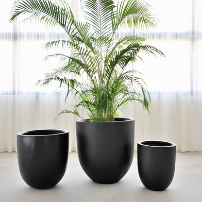 Bullet Concrete Pot - Black