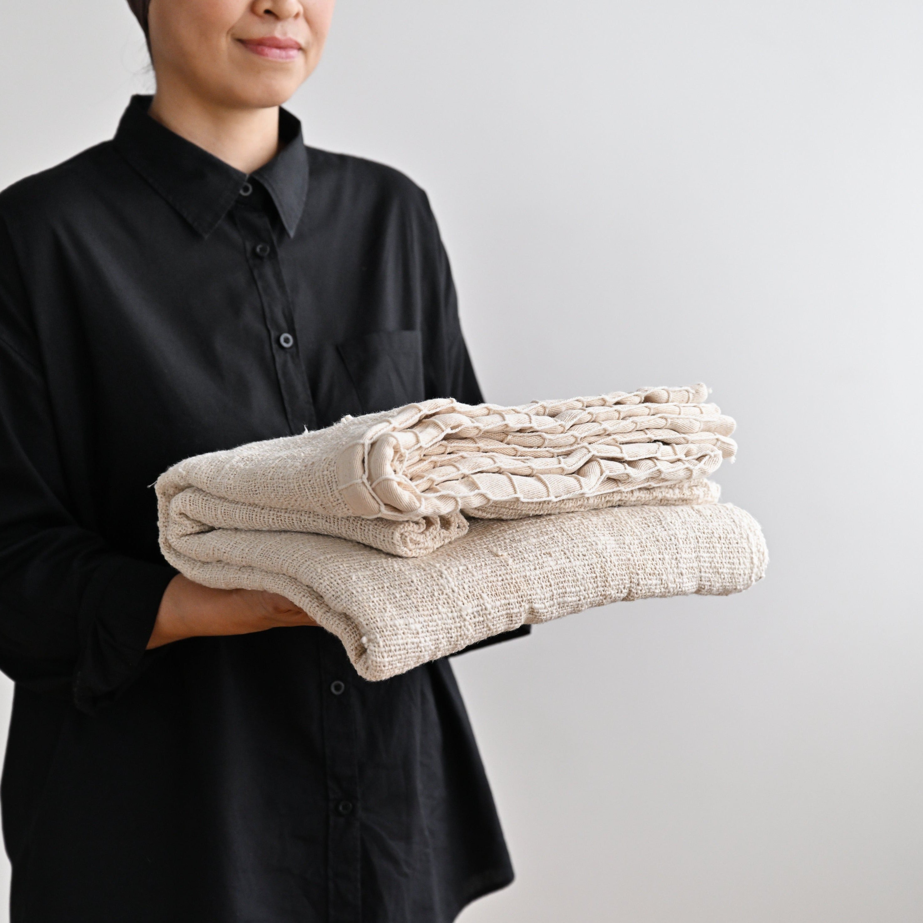 Raw Cotton Throw