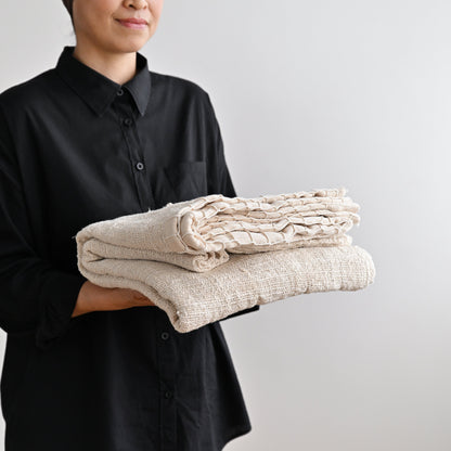 Raw Cotton Throw