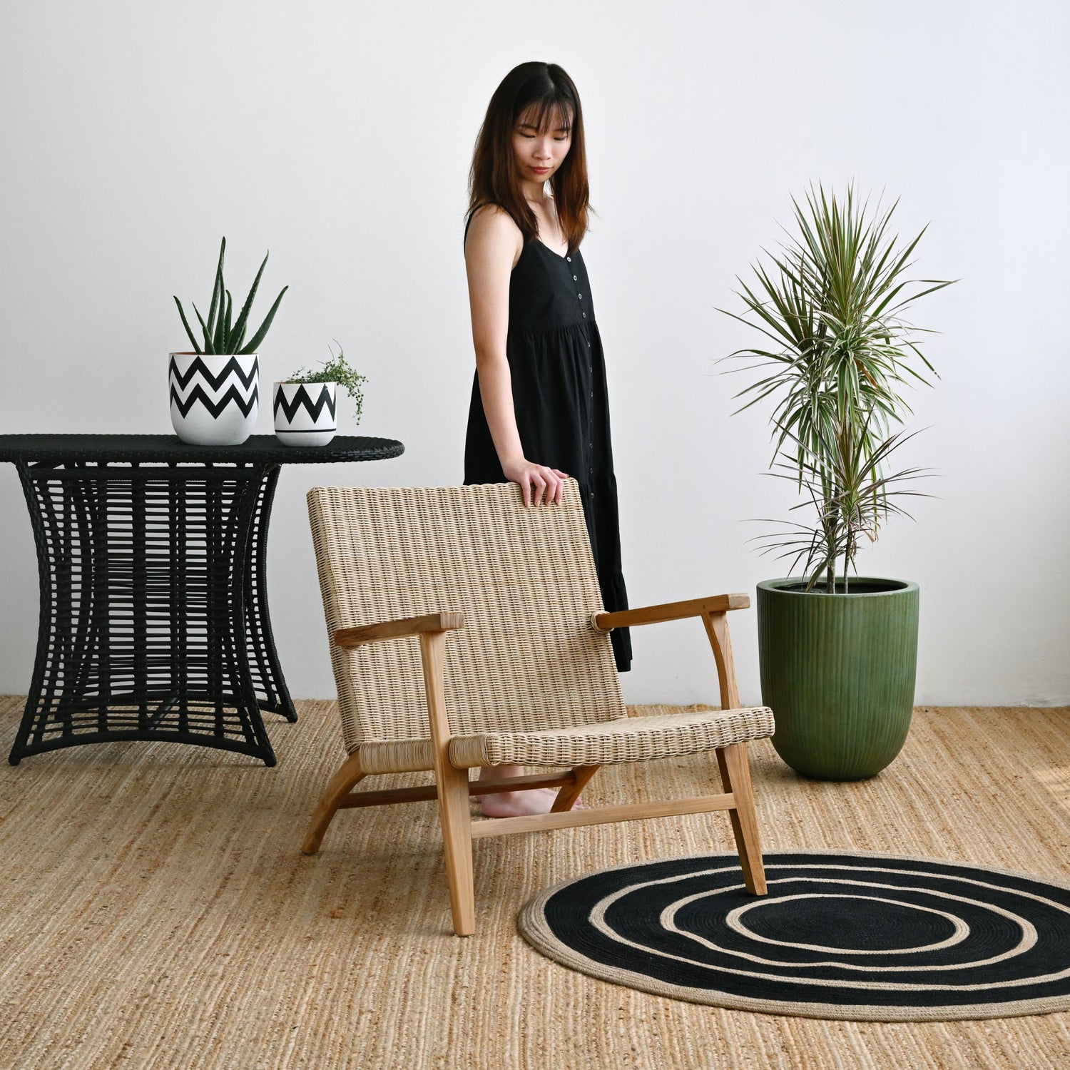 Lune Rug Black