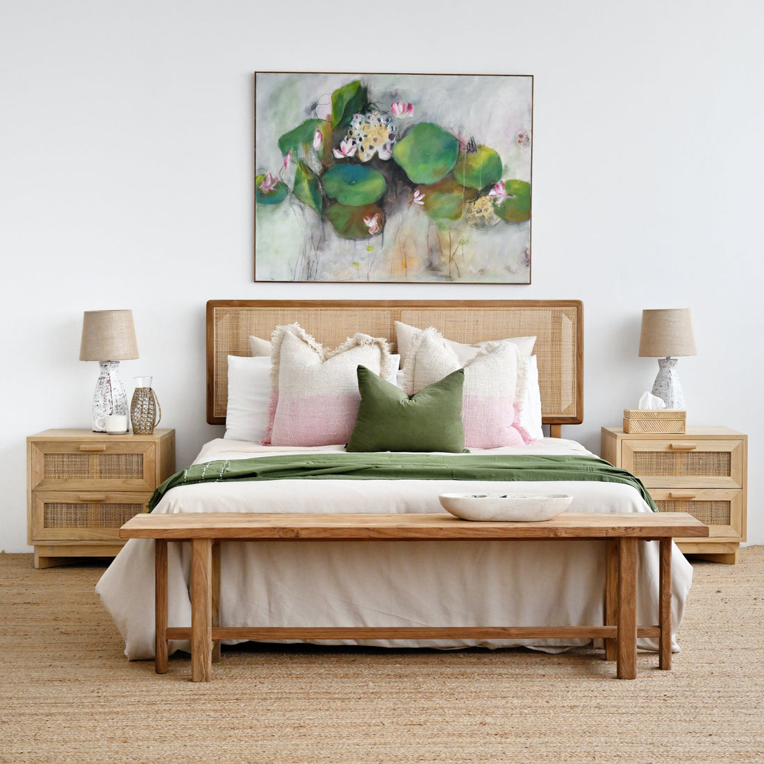 Havana Bed - Teak &amp; Rattan