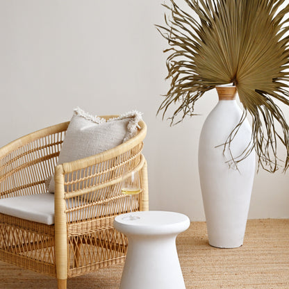 White Slender Vase