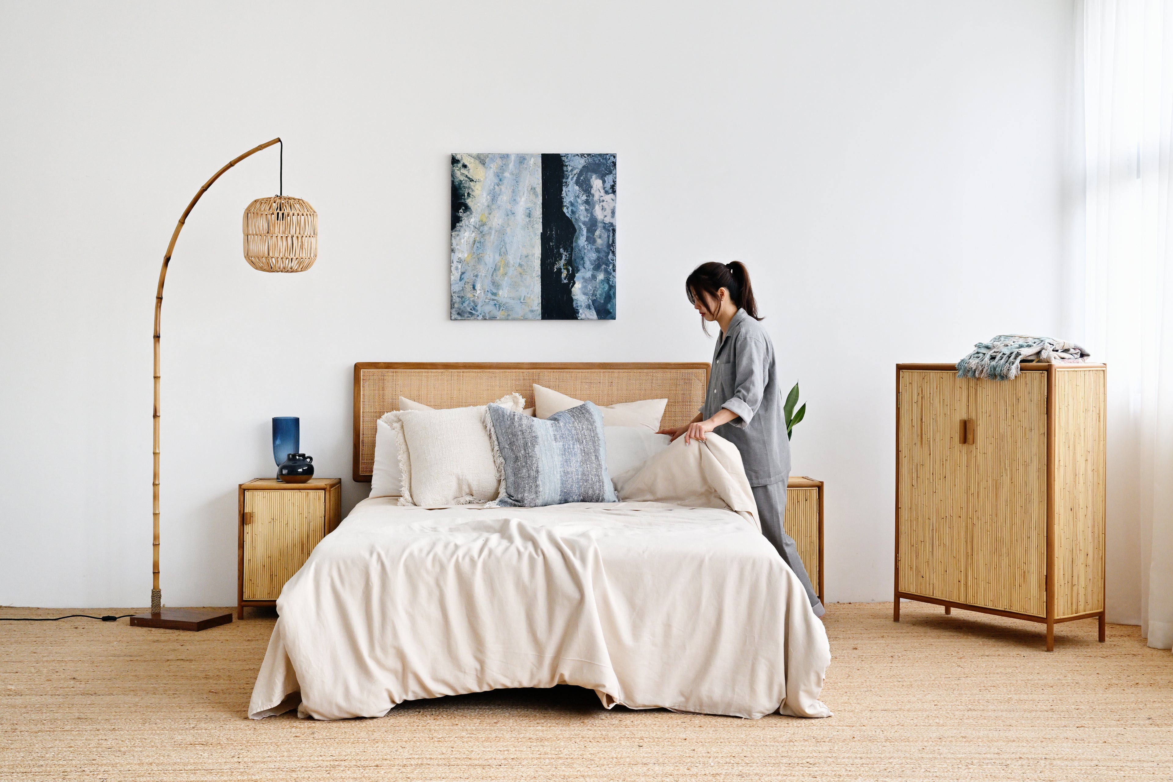 Dream Quilt Cover - Stone