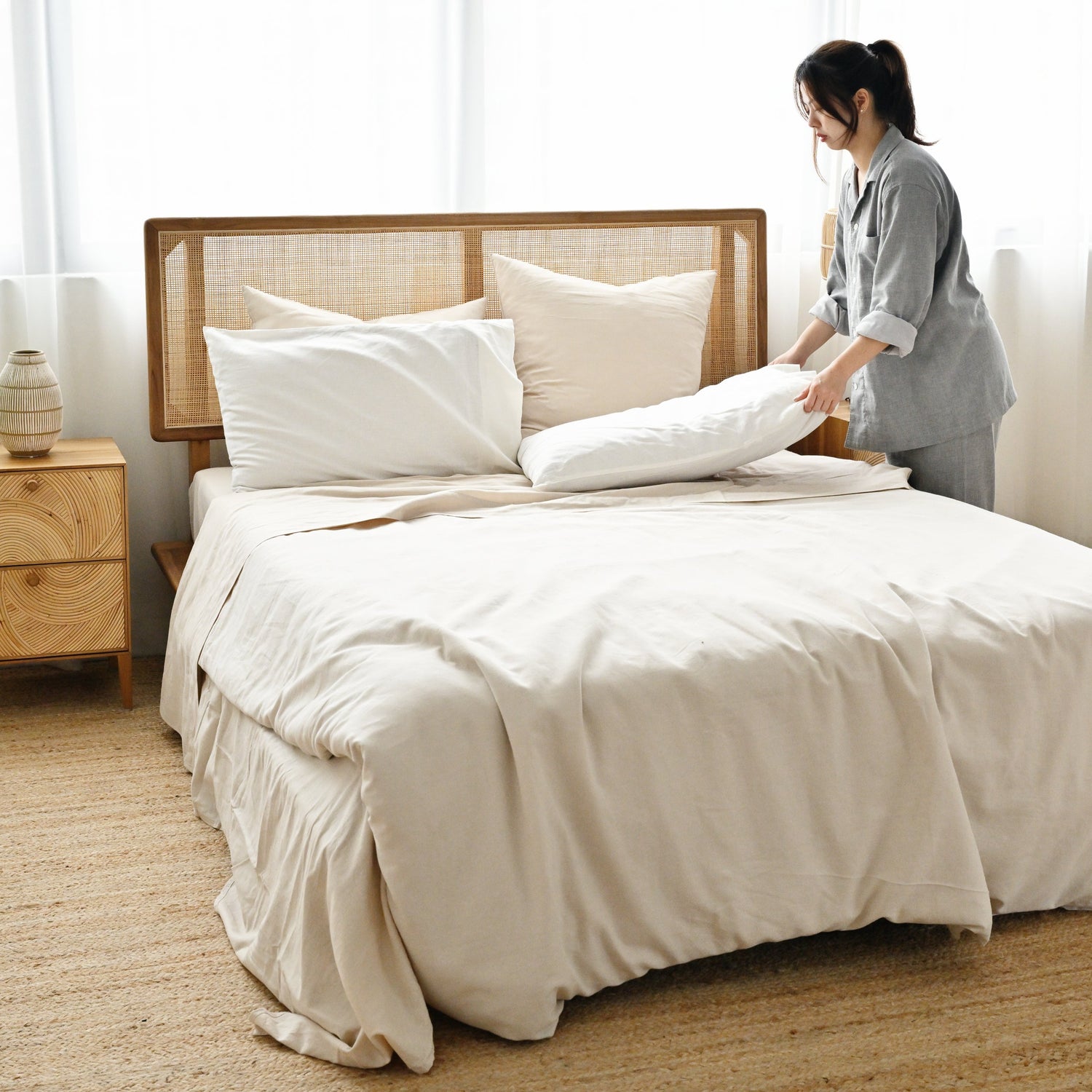 Dream Standard Pillow Case (Pair) - White