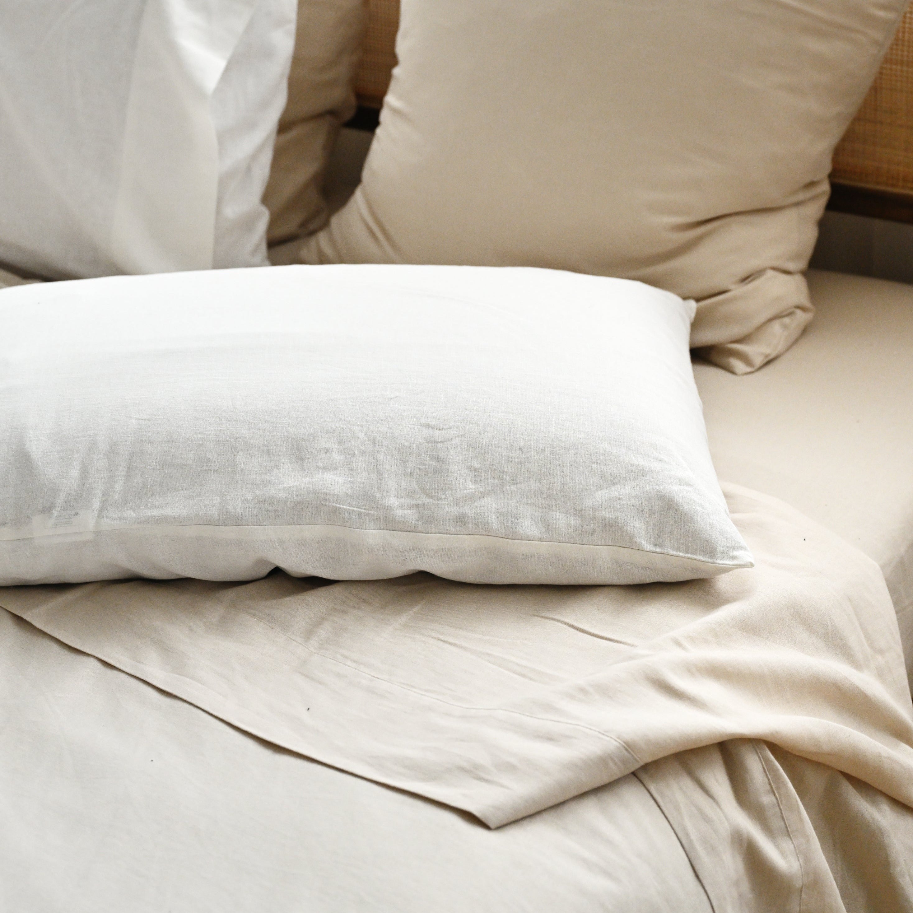 Dream Standard Pillow Case (Pair) - White