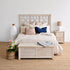 Santorini Bed - Beach White