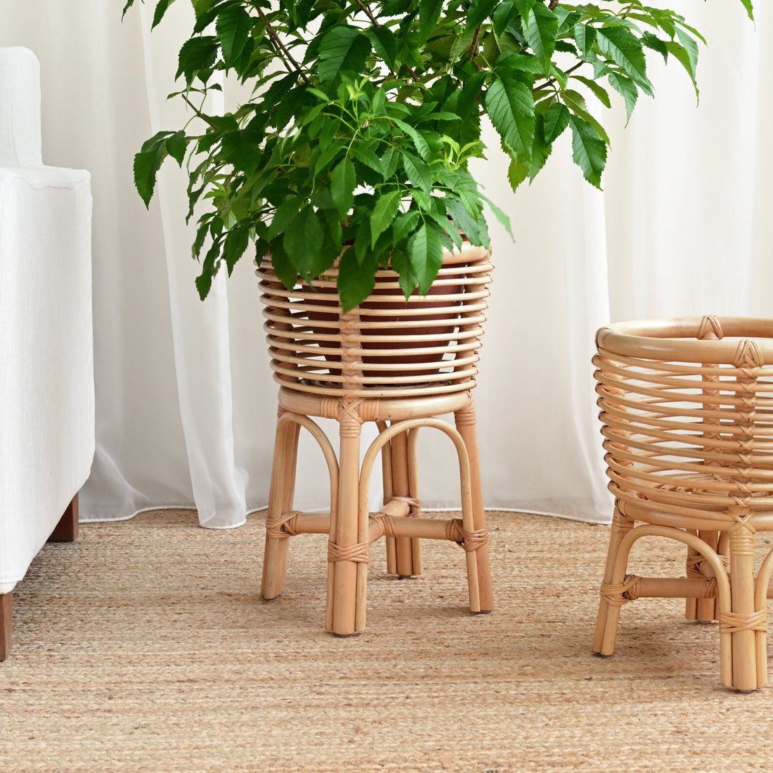Dong Rattan Planter - Natural