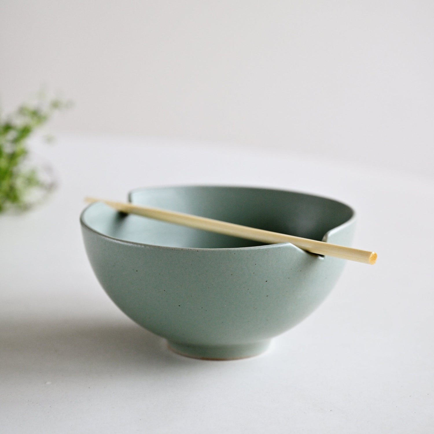 Ikana Moss Bowl With Chopsticks