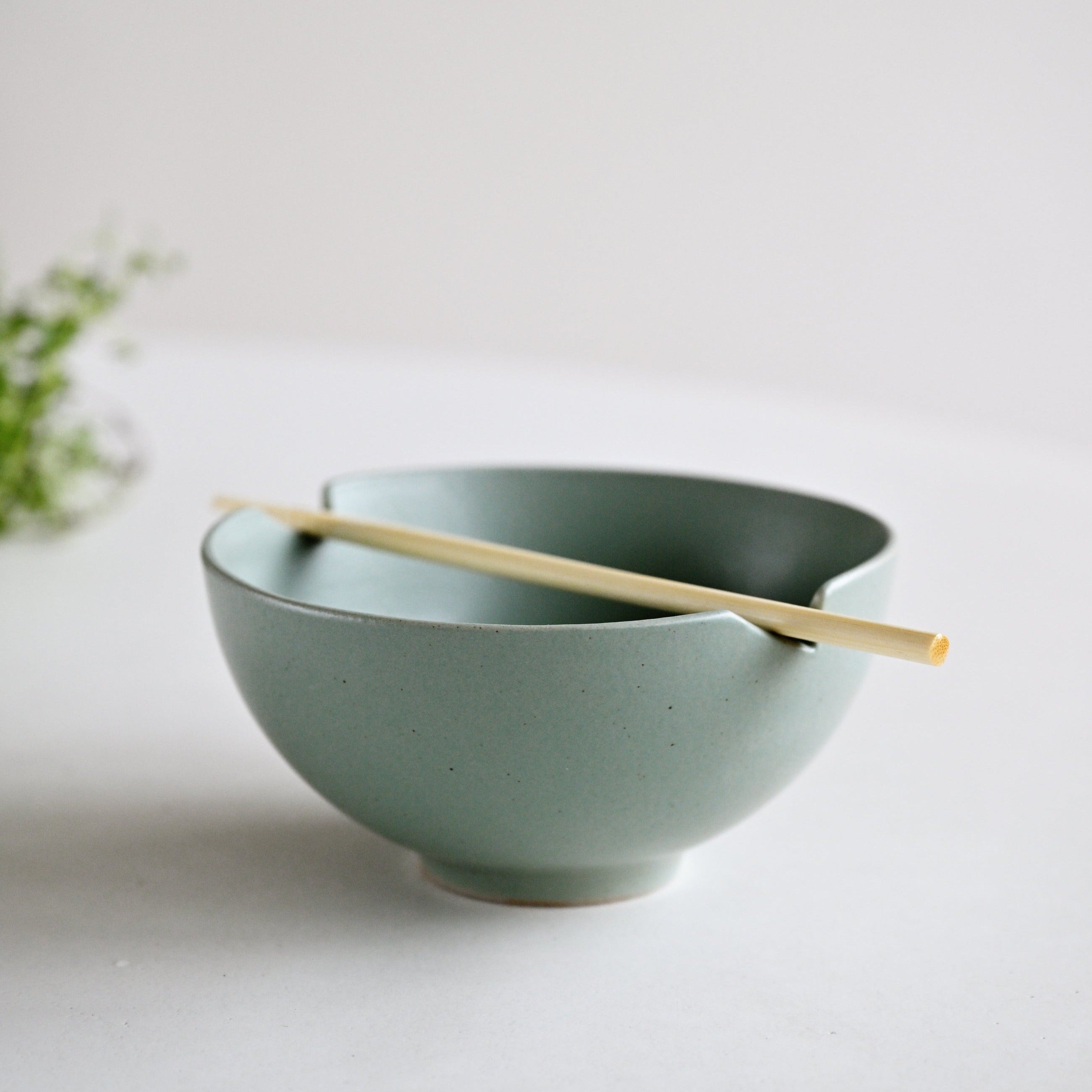 Ikana Moss Bowl With Chopsticks