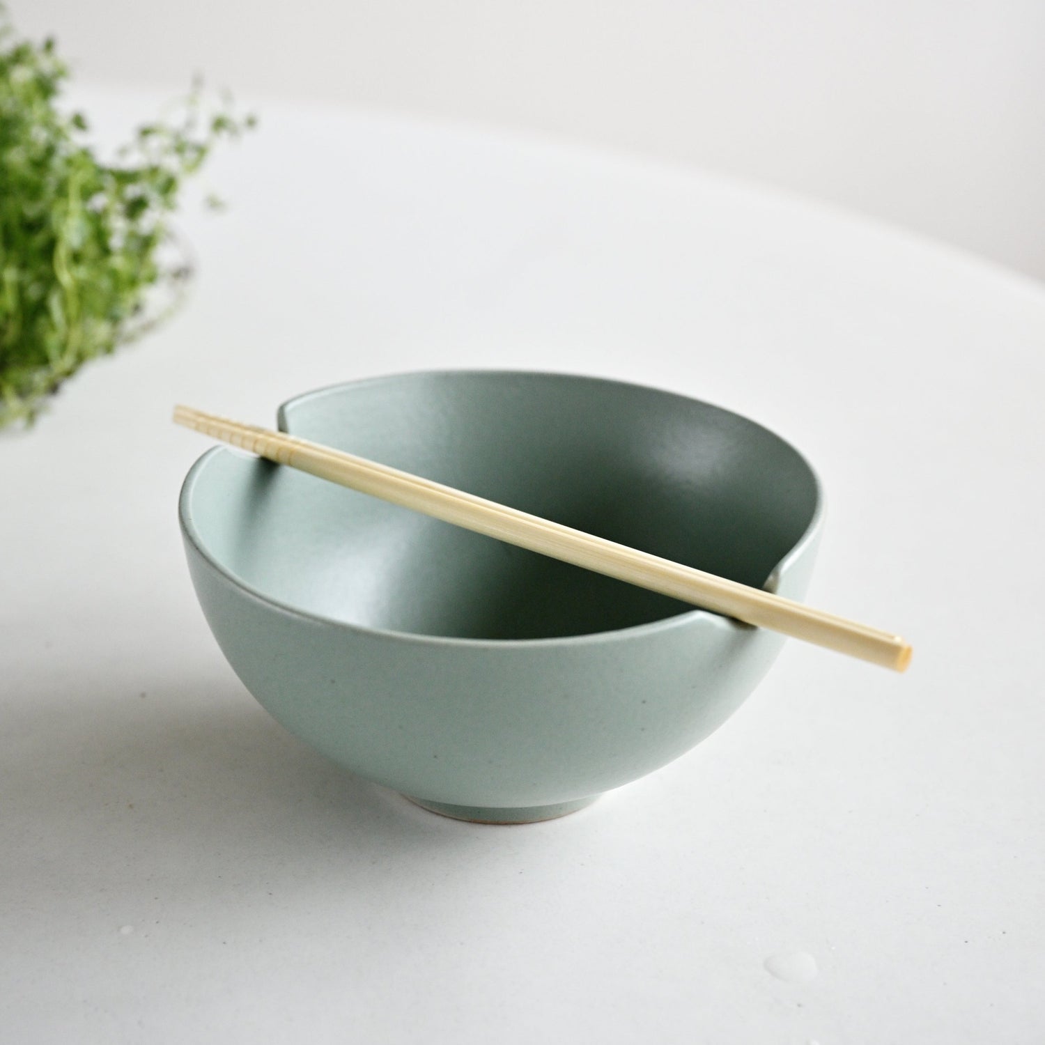 Ikana Moss Bowl With Chopsticks