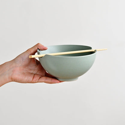 Ikana Moss Bowl With Chopsticks