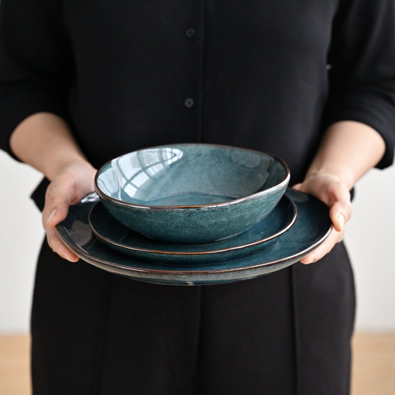 Series Dinner Set Teal (12 pcs)