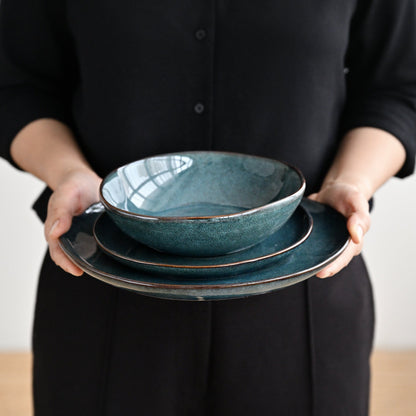 Series Dinner Set Teal (12 pcs)