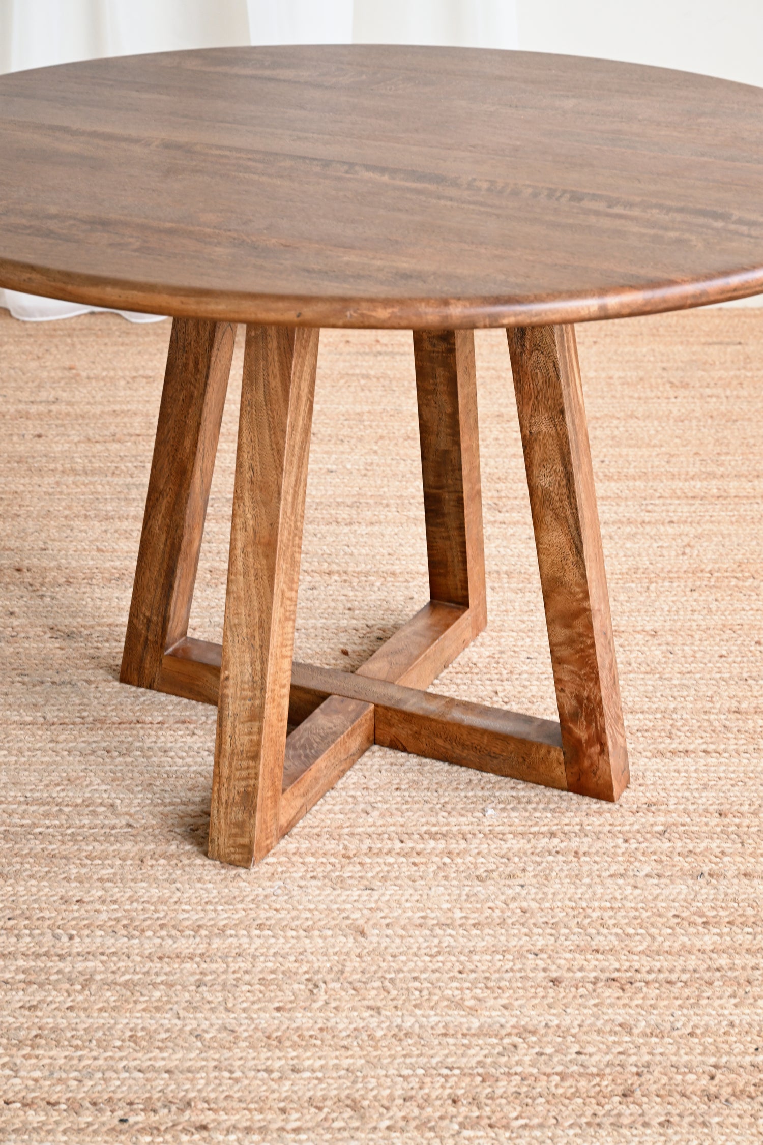 Amann Round Dining Table - Tallow