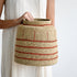 Zouk Woven Basket with Thin Stripes