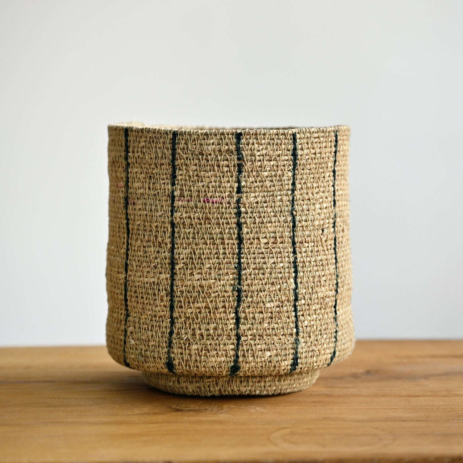 Korba Woven Planter with Stripes