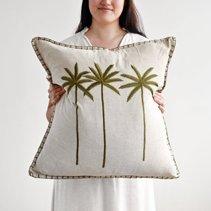 Lillian Palm Tree Cushion 55cm x 55cm