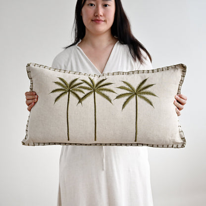 Lillian Palm Tree Cushion 60cm x 35cm