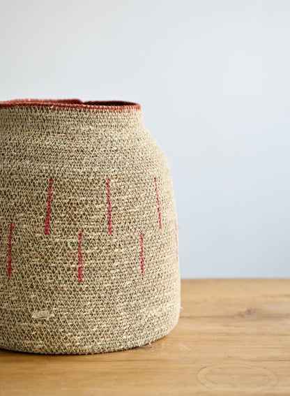 Zouk Woven Baskets with Verticle Lines