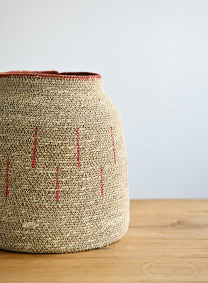 Zouk Woven Baskets with Verticle Lines