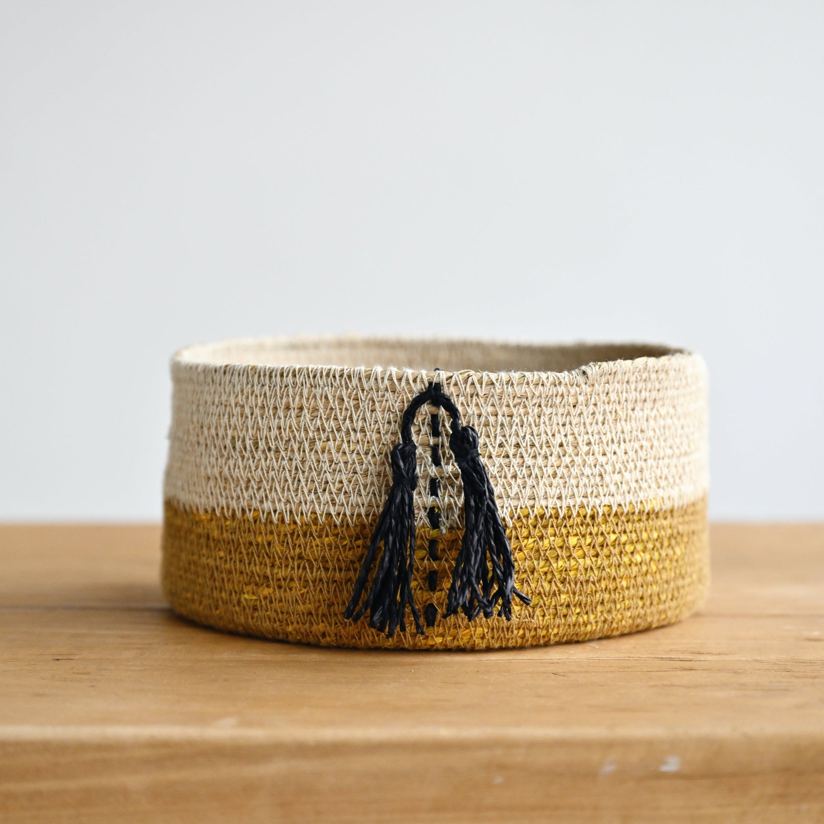 Agra Desktop Basket with Tassel