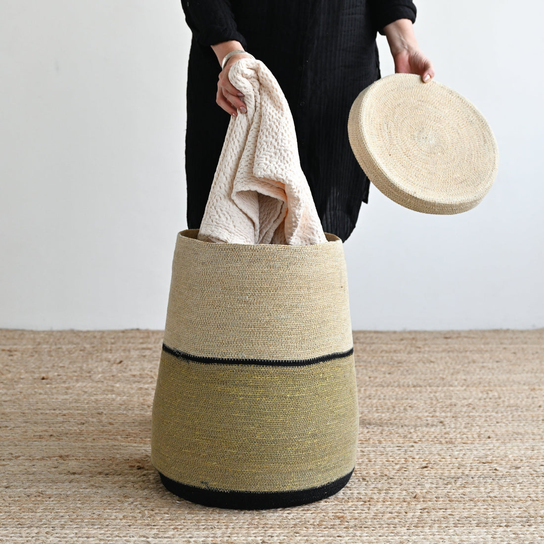 Cairo Woven Basket with Lid