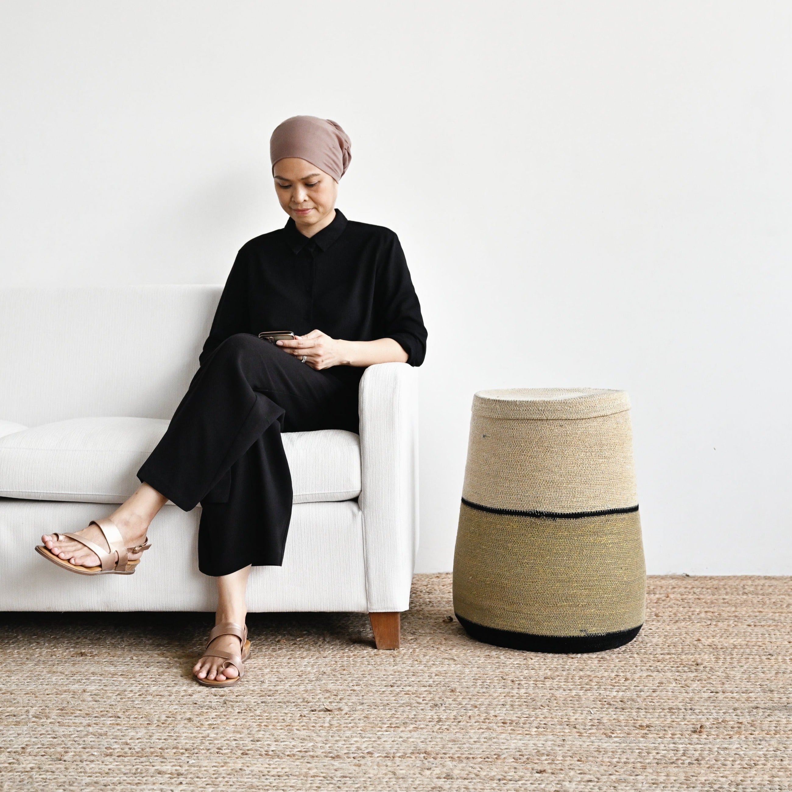 Cairo Woven Basket with Lid