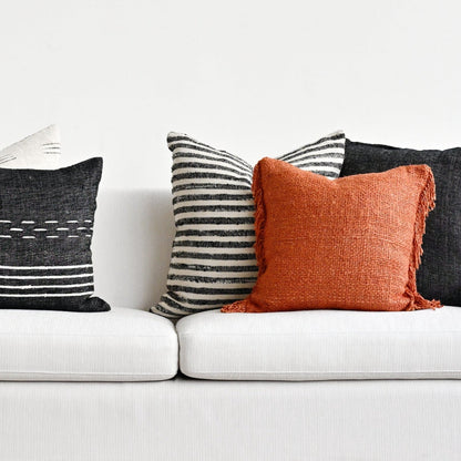 Ahaan Burnt Orange Cushion Cover