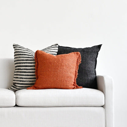 Nisha Charcoal Cushion Cover - 55cm x 55cm