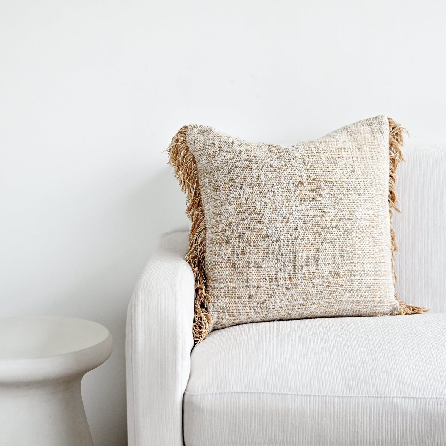 Kimaya Ivory Cushion Cover