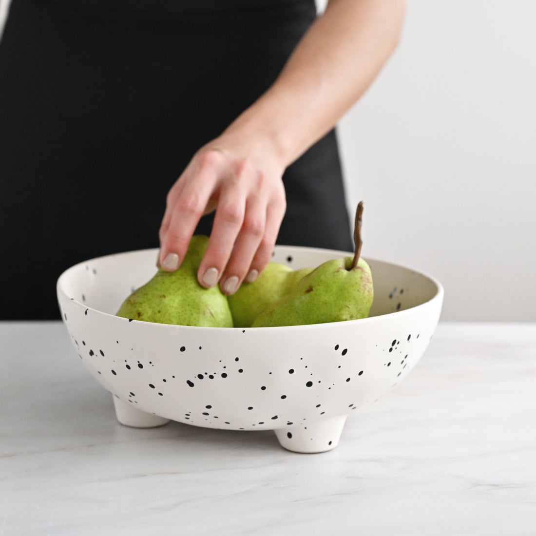 Speckle Chunky Legs Bowl - Polka