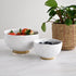 Speckle Footed Noodle Bowls Milk (Set of 2)