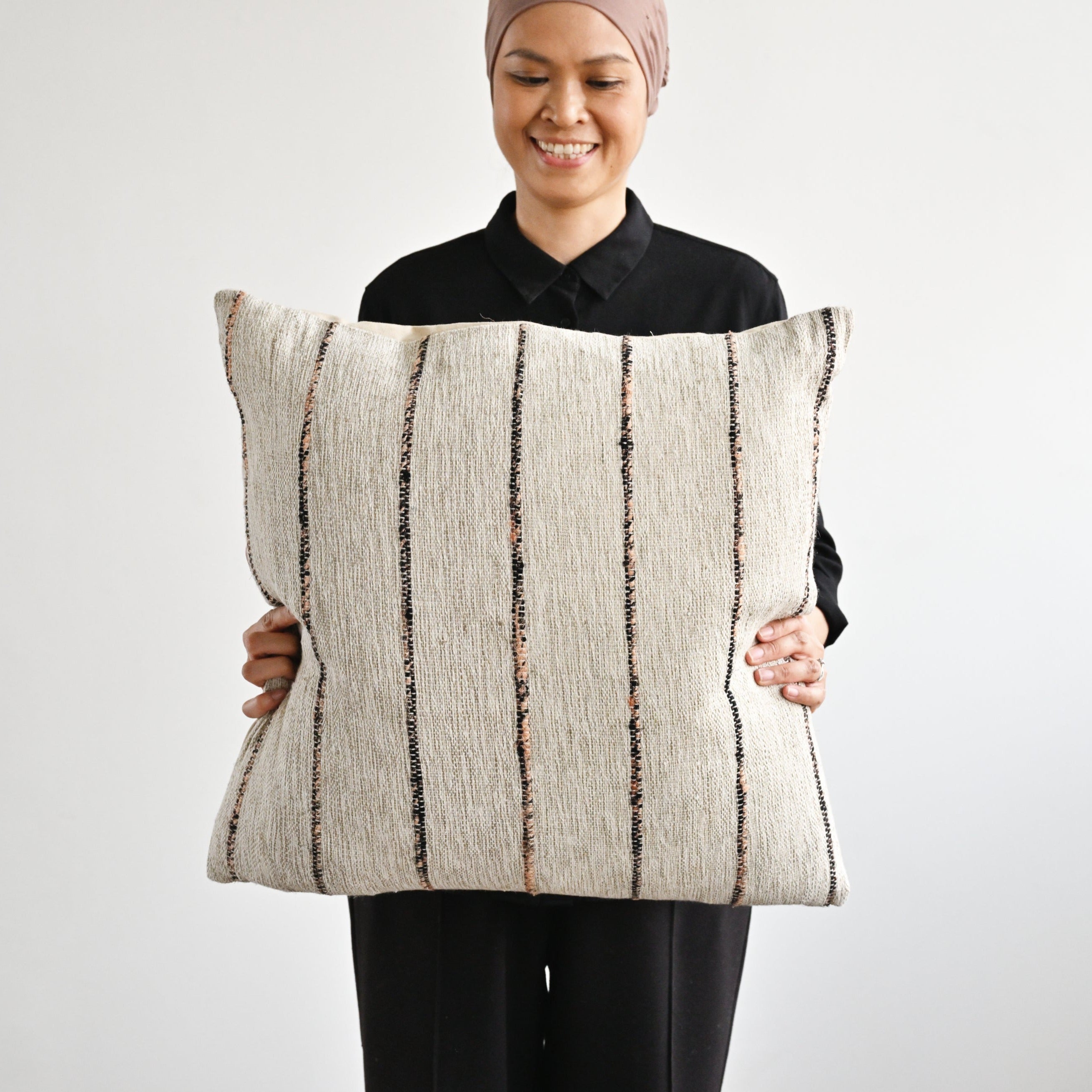 Ishana Striped Cushion Cover