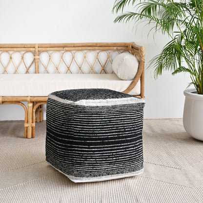 Dun Woolen Pouf