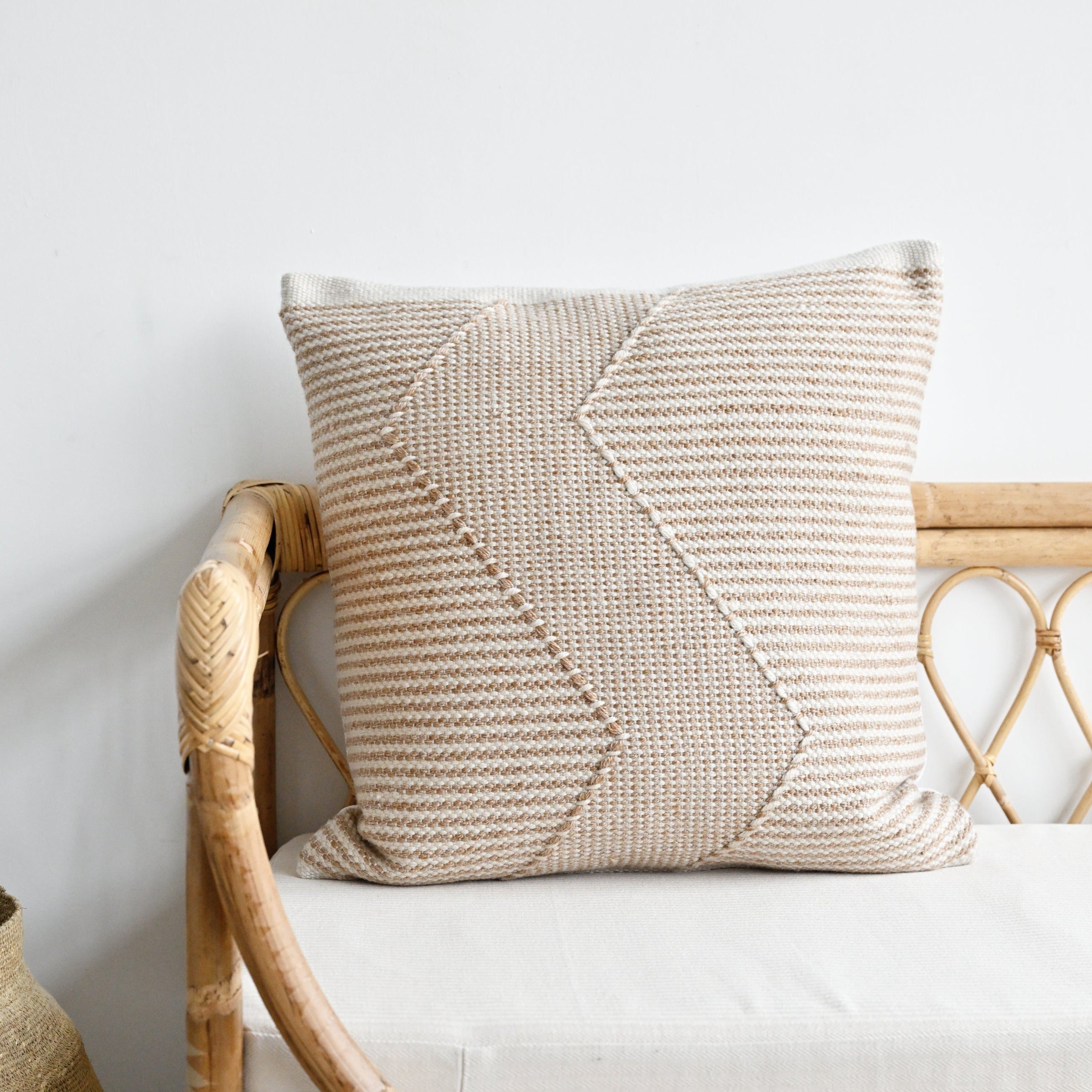 Zig Zag Indoor Outdoor Handwoven Cushion