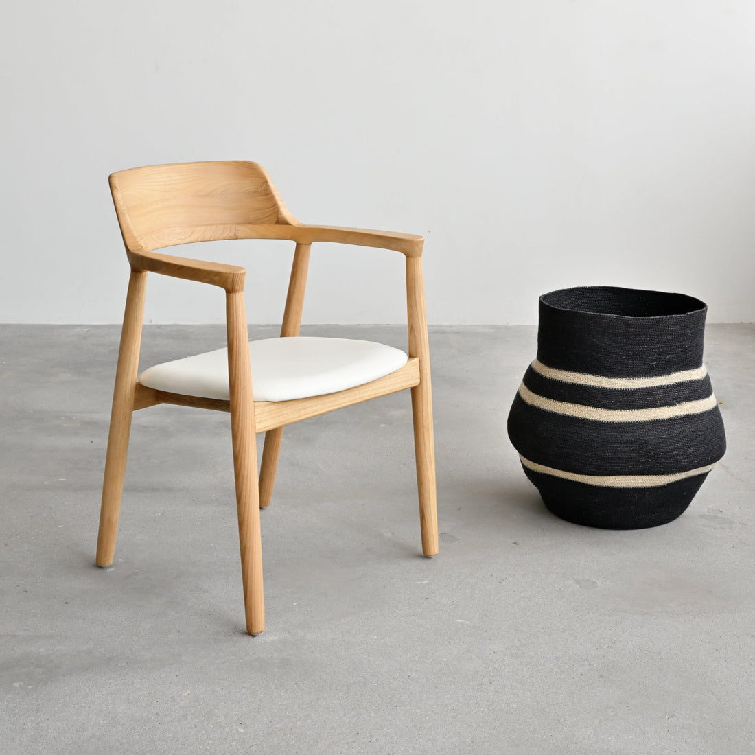 Products Kennedy Dining Chair With White Seat