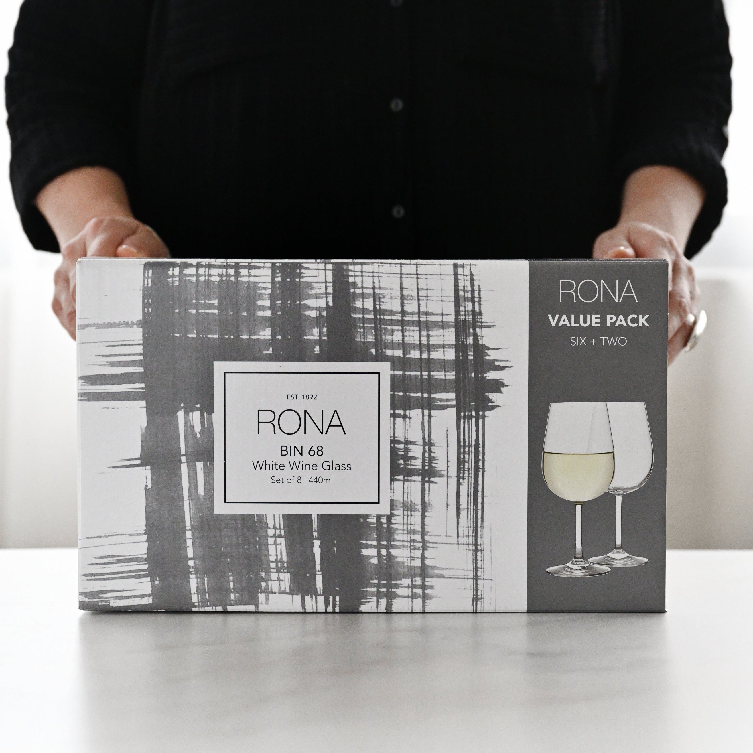 Rona Bin 68 Set of 8 - White Wine Glasses