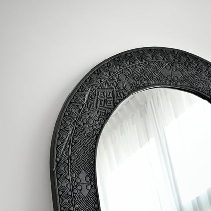Nusantara Tribal Arch Mirror - Black
