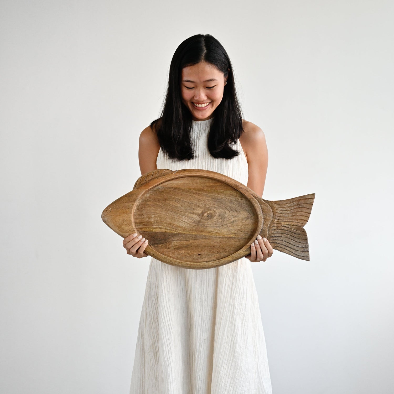 Wooden Fish Shape Tray